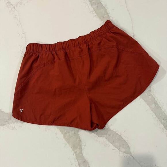 Old Navy Active Running Shorts Womens Medium RustOrange Stretch Athletic Workout - Picture 5 of 7